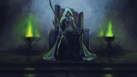 Throne capes gems glowing eyes archer hood wallpaper