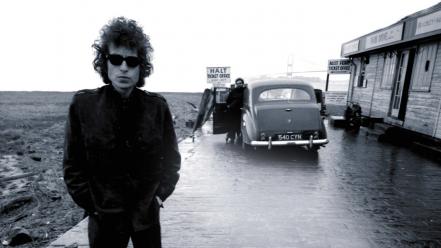 Bob dylan monochrome musicians wallpaper