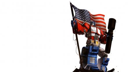 Optimus prime transformers comics flags redneck wallpaper