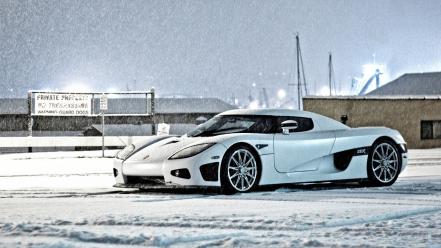 Snow cars koenigsegg vehicles ccx wallpaper