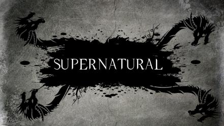 Supernatural dragons grunge grayscale complex magazine wallpaper