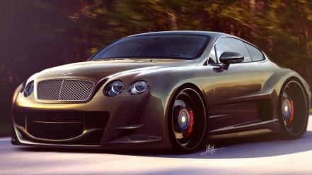 Cars bentley virtual tuning races continental wallpaper