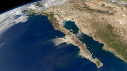 Ocean outer space earth california pacific wallpaper