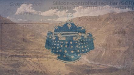 Abstract dalek electronics wallpaper