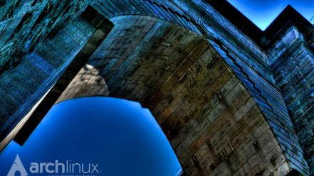 Blue linux arch wallpaper