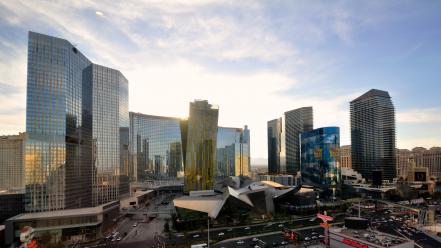 Cityscapes las vegas urban city center wallpaper