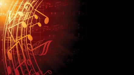 Classical graphic art vector music notes wallpaper