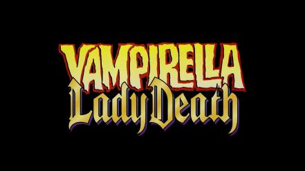 Comics typography vampirella lady death logos wallpaper