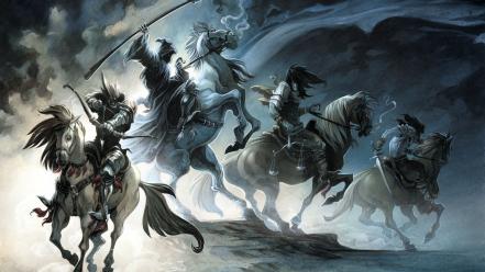 Fantasy art horses wallpaper