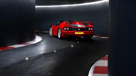 Ferrari tunnels tron vehicles supercars f50 italian wallpaper