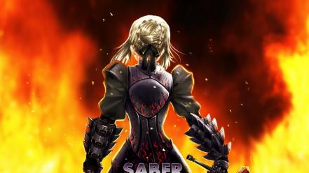 🥇 Fire armor swords saber alter fate series wallpaper | (77735)
