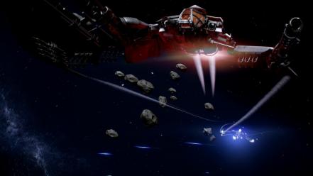 Futuristic galaxies spaceships star citizen wallpaper