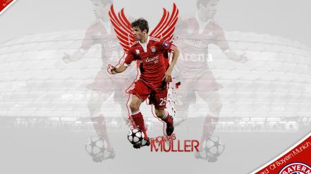 Munich stars thomas müller football player bundesliga wallpaper