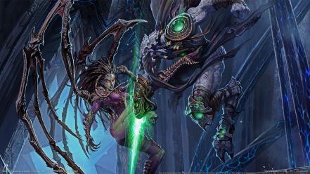 Starcraft fantasy art sarah kerrigan queen of blades wallpaper