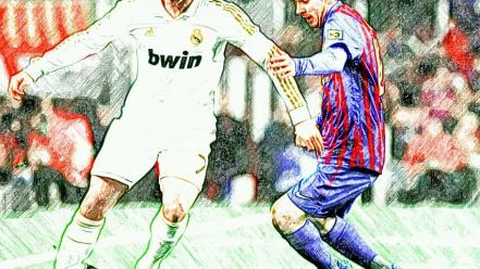 Barcelona real madrid ronaldo messi wallpaper