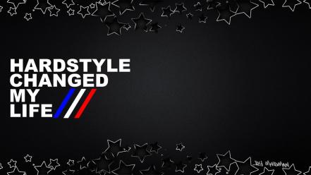 Black stars hardstyle wallpaper