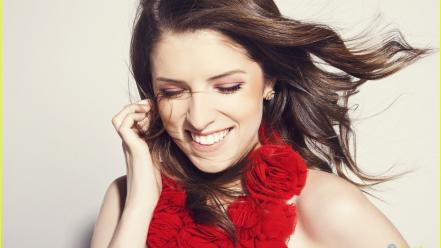 Brunettes hands long hair anna kendrick magazines smiling wallpaper