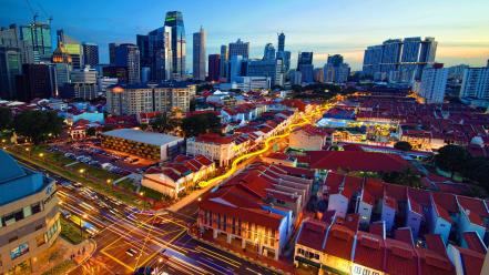 Cityscapes singapore chinatown wallpaper