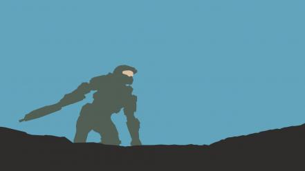 Minimalistic halo master chief wallpaper