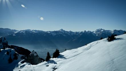 Mountains winter switzerland wallpaper