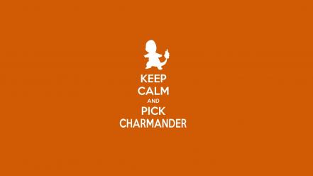 Pokemon video games keep calm and charmander wallpaper