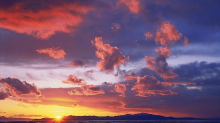 Sunset salt utah great wallpaper