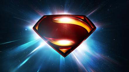 Superman logo man of steel (movie) wallpaper