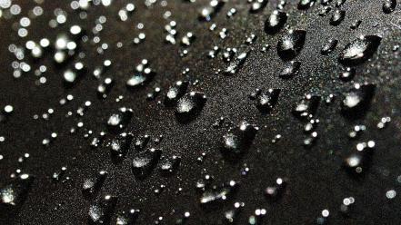 Water bubbles bokeh raindrops glitter wallpaper