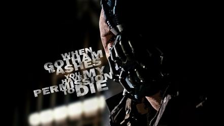 Bane tom hardy the dark knight rises wallpaper