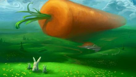 Funny carrots wallpaper