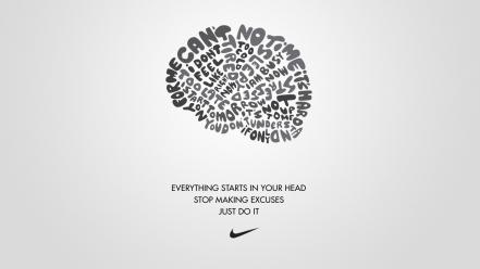 Inspirational simple background motivation just do it wallpaper