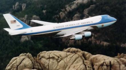 Aircraft airplanes usa air force one wallpaper