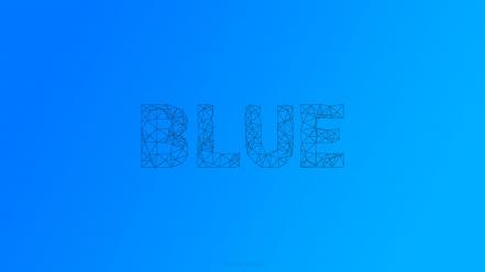 Blue gradient wire wallpaper