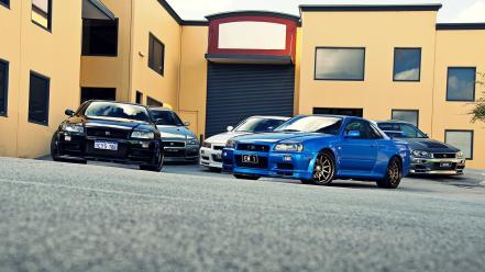 Cars nissan vehicles skyline r34 wallpaper