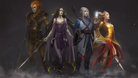 Fantasy art characters wallpaper