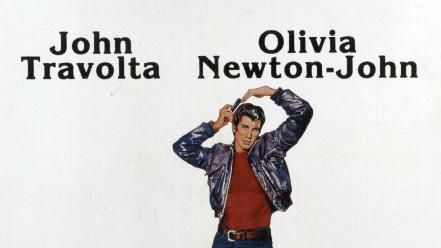 John travolta movie posters olivia newton-john grease wallpaper