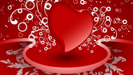 Love red hearts tablet wallpaper