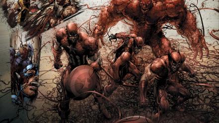 Spider-man captain america wolverine carnage marvel comics hawkeye wallpaper