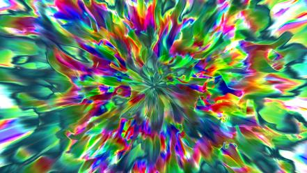 Abstract paint psychedelic rainbows colors paintwork wallpaper