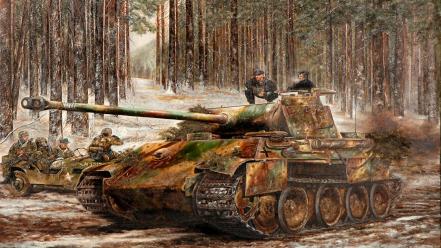 Back tanks sparks pzkpfw 5 panther wallpaper