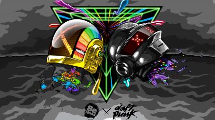 Beheaded daft punk art wallpaper