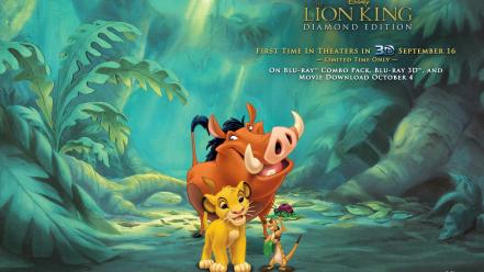 Disney company simba the lion king timon pumba wallpaper