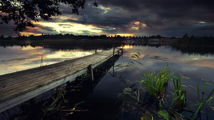 Evening vegetation sky twilight (time of day) wallpaper