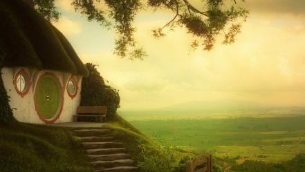 Lord of rings shire bag end films wallpaper