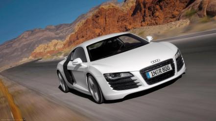 Mountains audi r8 wallpaper