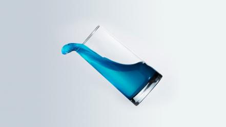 Water glass simple background wallpaper