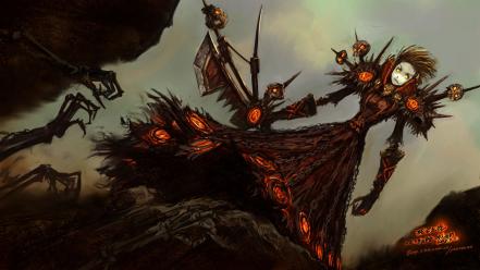 World of warcraft undead fantasy art warlock wallpaper