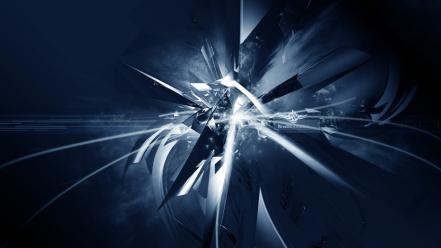 Abstract 3d render blue background kinetic wallpaper
