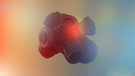 Abstract technology lens cameras lighting gradient background wallpaper