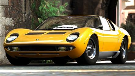 Cars lamborghini miura 1967 gt5 bertone wallpaper